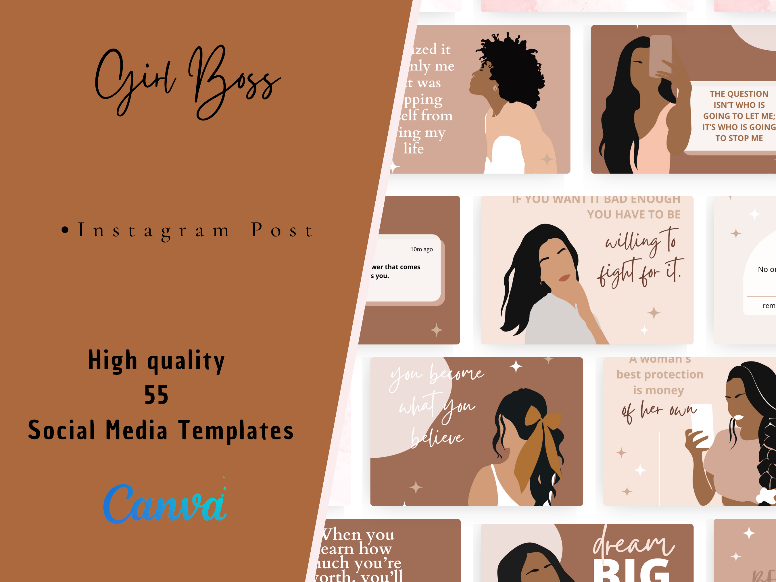 Lady Boss Instagram Templates